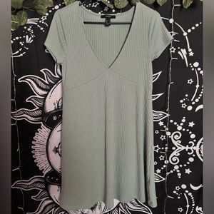 Green forever 21 dress.